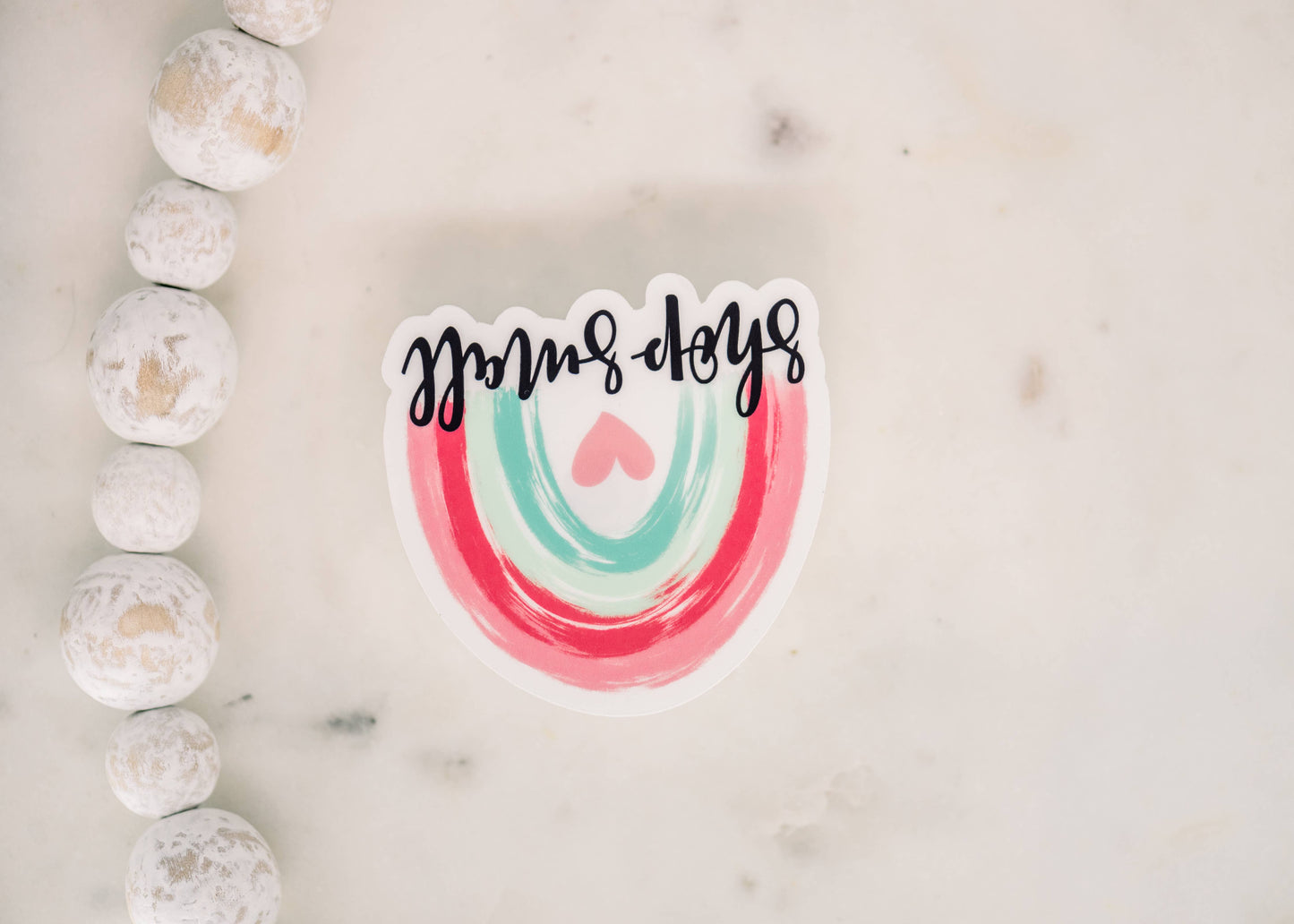 Shop Small Clear, Vinyl Sticker, 3x3 in