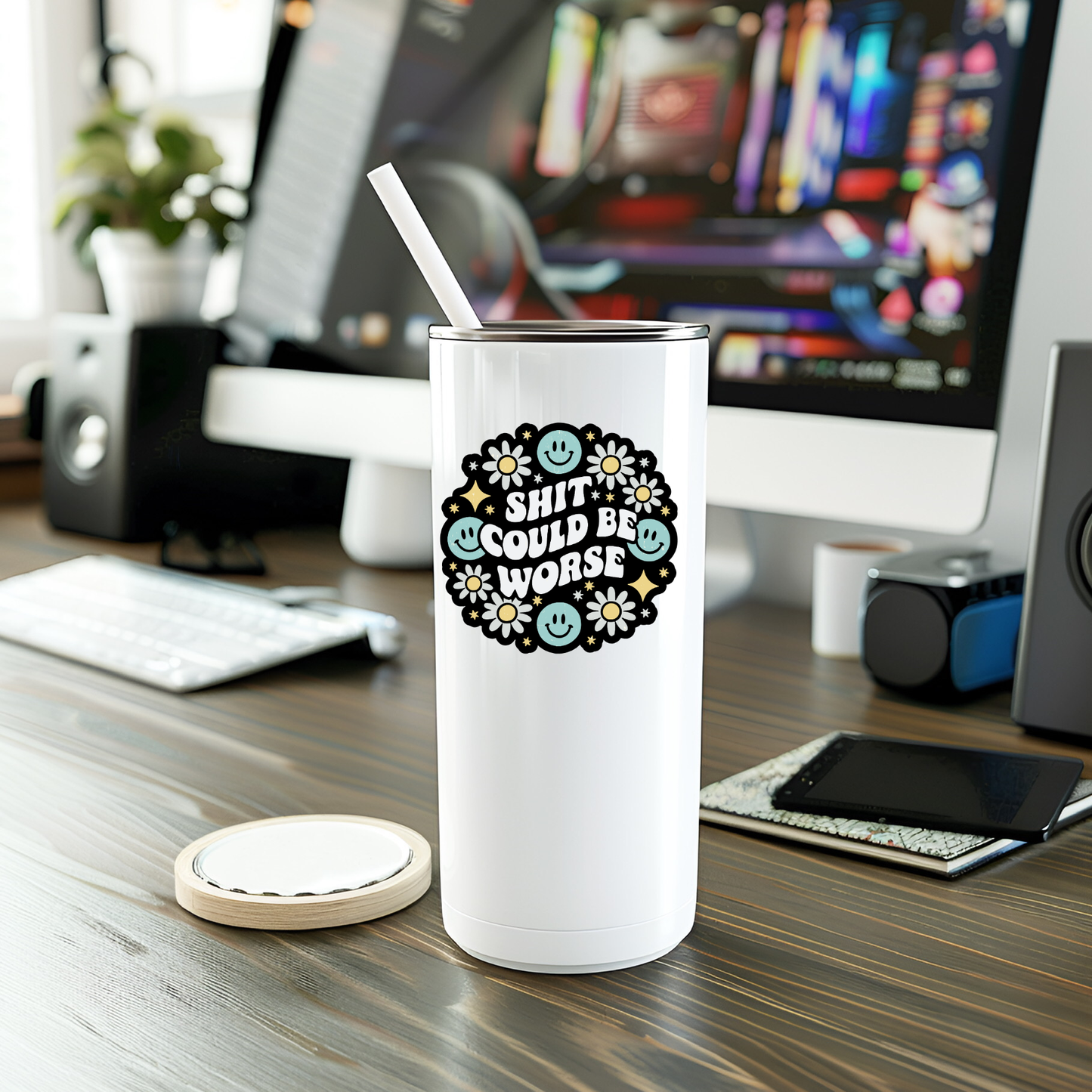 Funny Shit Could Be Worse Vinyl Sticker