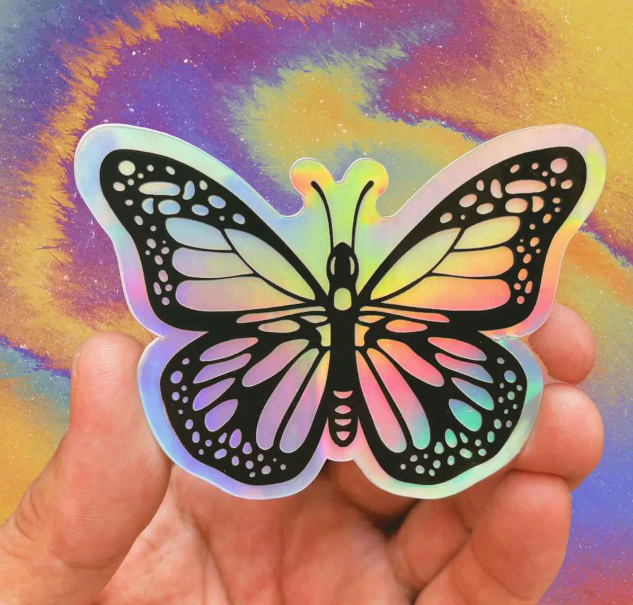 Butterfly Holographic Vinyl Stickers