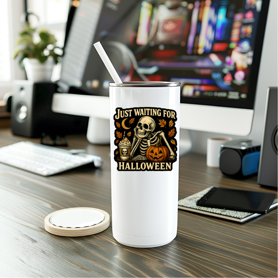 Waiting For Halloween Vinyl Sticker