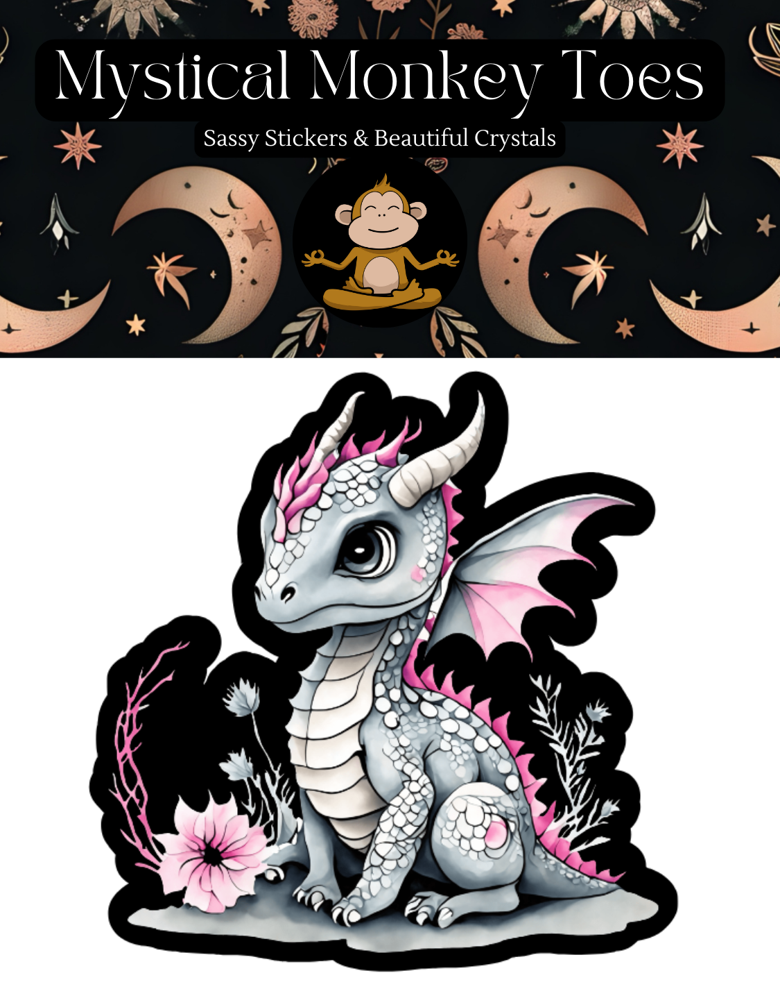 Super Cute Dragon Vinyl Sticker