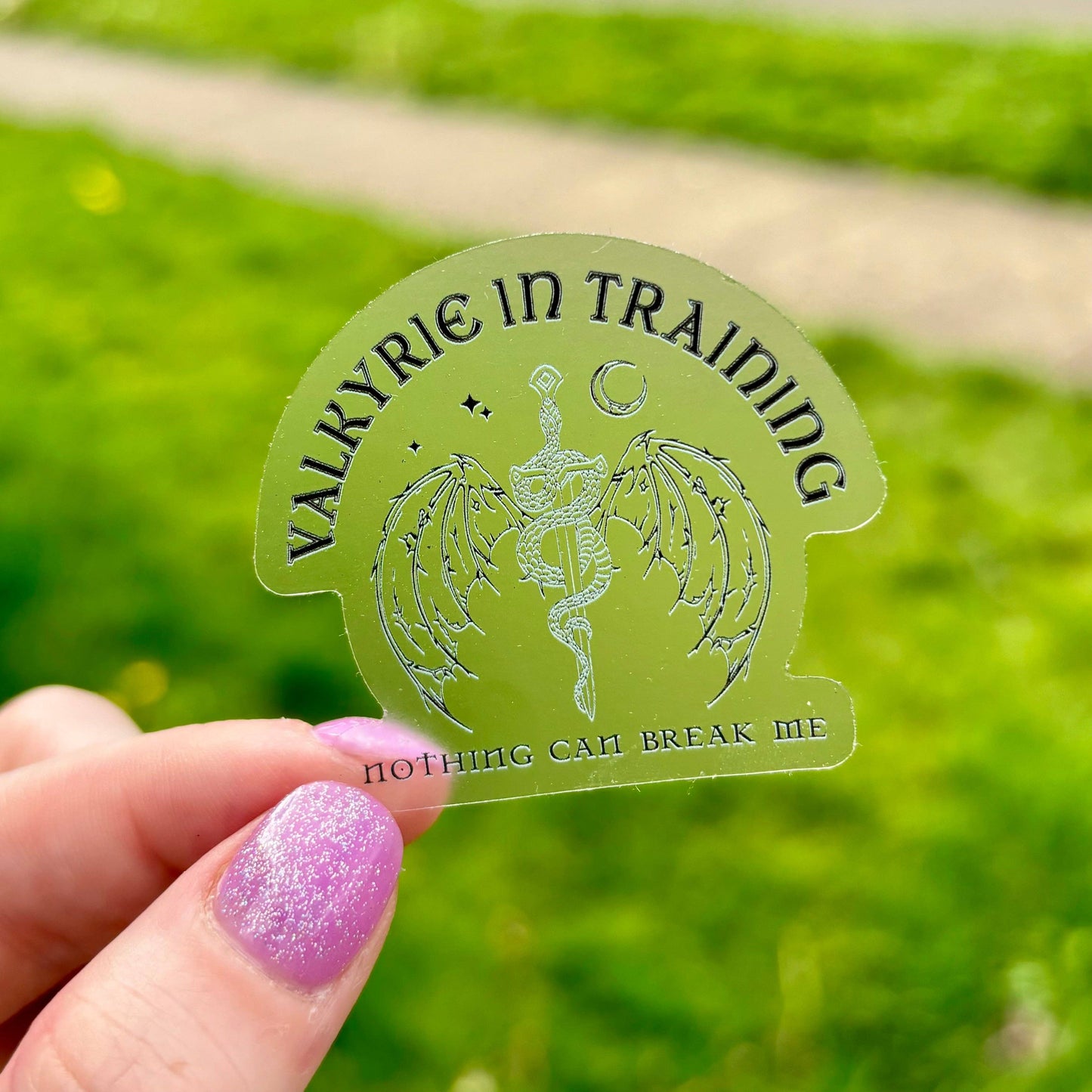 Valkyrie in Training Clear Sticker