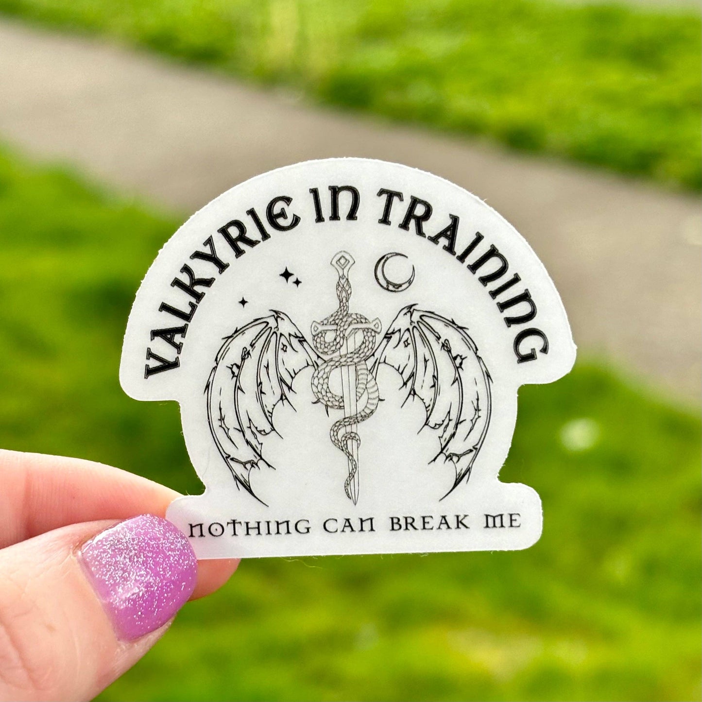 Valkyrie in Training Clear Sticker