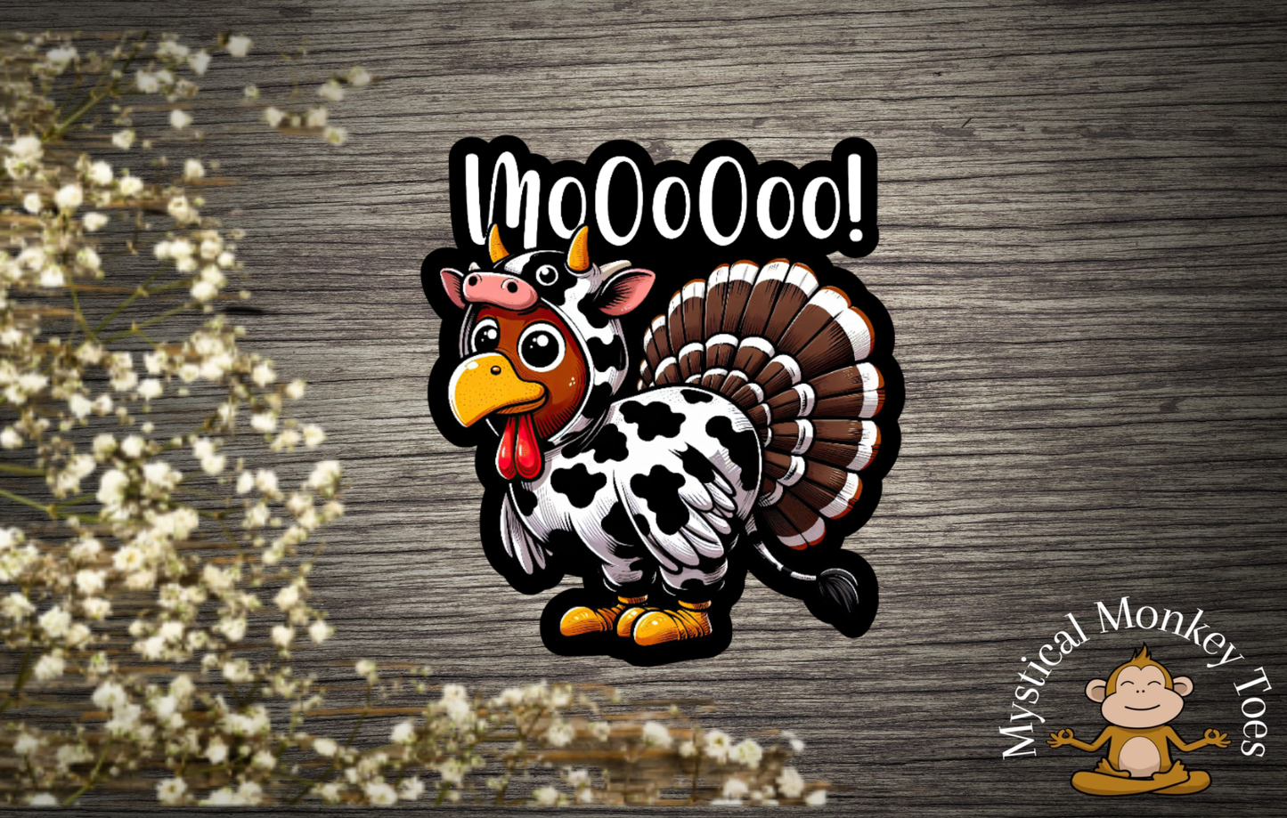 Funny Turkey Sticker